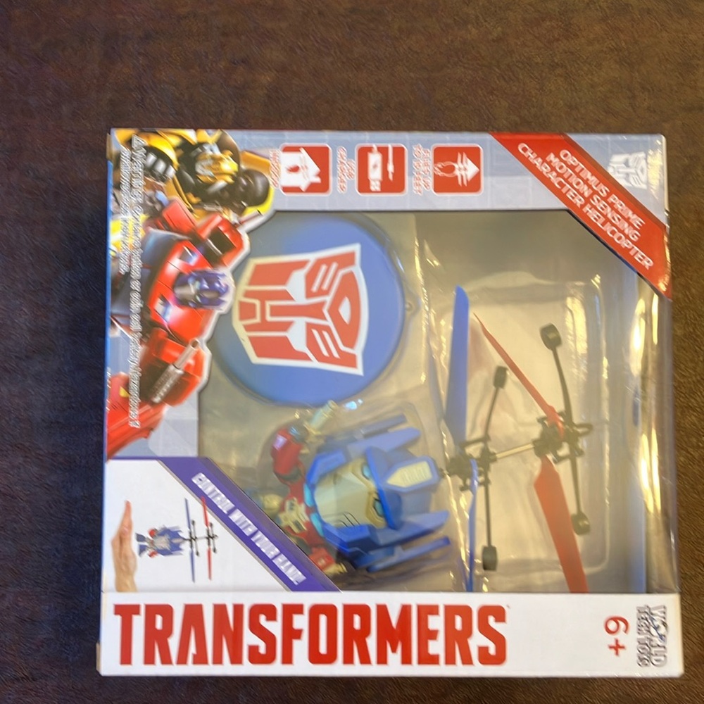 Transformers character motion sensor helicopter